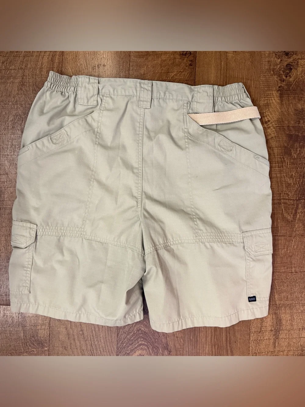 5.11 Tactical Men’s Cargo Shorts Size 38 Khaki Tan Ripstop Utility 9” Inseam